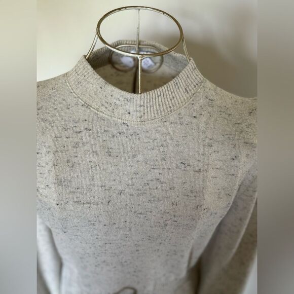 TopShop grey long sleeve drawstring sweater dress size 8 - Picture 9 of 10